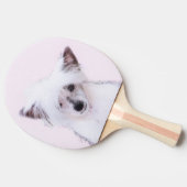 Crested Powderpuff中国のの絵画一覧 – Dog Art 卓球ラケット (横)