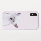 Crested Powderpuff中国のの絵画一覧 – Dog Art Case-Mate iPhoneケース (裏面(横))