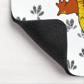 Crestieのオレンジ足跡(mousepad) マウスパッド (コーナー)