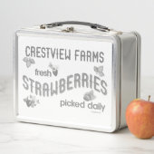CRESTVIEW FARMS新鮮なイチゴ メタルランチボックス (インサイチュ)