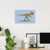 Cretaceous Dinosaur Tyrannosaurus rex ポスター (ホームオフィス)