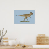 Cretaceous Dinosaur Tyrannosaurus rex ポスター (キッチン)