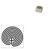 Cretan Labyrinth Stamp, Maze Stamp, Greek Mytholog ラバースタンプ (押印)