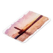 Crete Greece Oil Paint Sunset Art マグネット (左側)