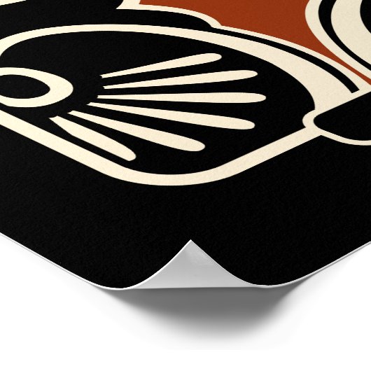 crete pottery shard ポスター (角)