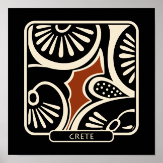 crete pottery shard ポスター