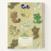 Creu Cats Sketchbookまたはノートブック ノートブック (裏面)