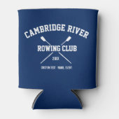 Crew パーソナライズされた Roing Logo Oars Team Name Year 缶クーラー (正面)