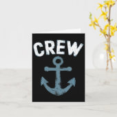 Crew Anchor Nautical Boat Sailing Seafarers Ocean  カード (黄色い花)
