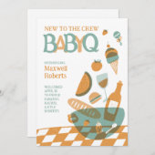 Crew BabyQ Baby Shower招待状の新機能 招待状 (正面/裏面)