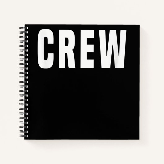 Crew Camera Film Photography Music – プリント ノートブック (正面)