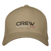 crew cessna 172 刺繍入りキャップ (正面)