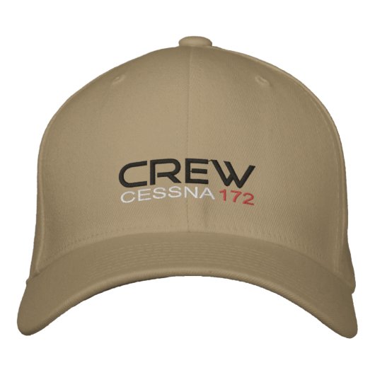 crew cessna 172 刺繍入りキャップ (正面)
