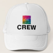 Crew Hatロゴ追加文字はこちらモダンテンプレート キャップ (正面)