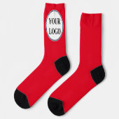 Crew Socksロゴ追加パーソナライズされた男性へ最高のアイディア ソックス (左)