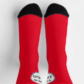 Crew Socksロゴ追加パーソナライズされた男性へ最高のアイディア ソックス (上部)