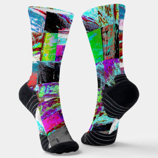 Crew Socks – Abstract Grid ソックス (傾斜あり)