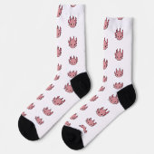 Crew Socks Axolotl cute pink ソックス (左)
