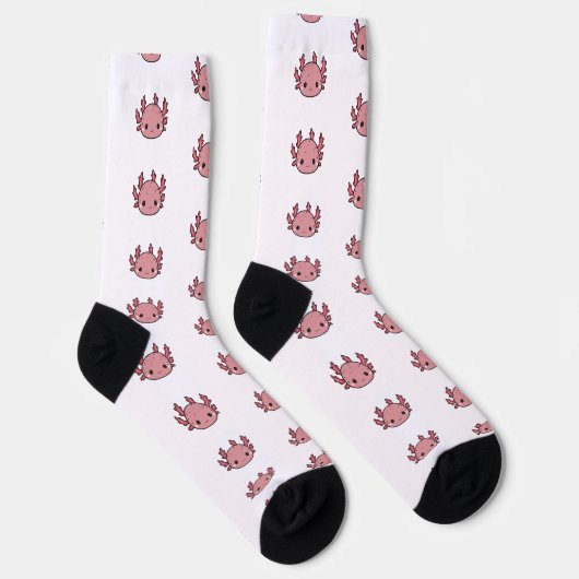 Crew Socks Axolotl cute pink ソックス (右)
