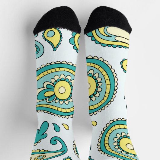 Crew Socks-Classic Paisley Design ソックス (上部)