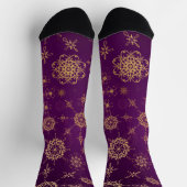 Crew Socks-Classic Paisley Elegance ソックス (上部)