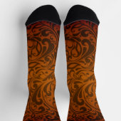 Crew Socks-Classic Paisley Elegance ソックス (上部)