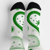 Crew Socks-Classic Paisley Elegance ソックス (上部)
