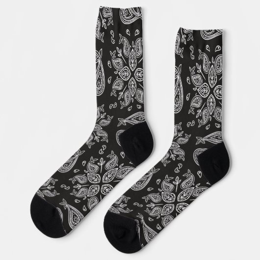 Crew Socks-Classic Paisley Elegance ソックス (左)