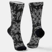 Crew Socks-Classic Paisley Elegance ソックス (傾斜あり)