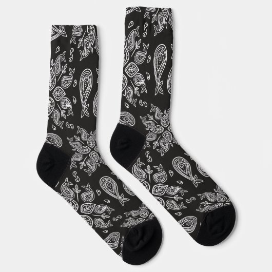 Crew Socks-Classic Paisley Elegance ソックス (右)