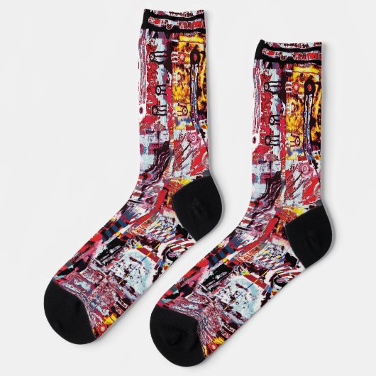Crew Socks – Fragmented Pulse ソックス (左)