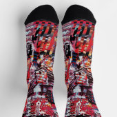 Crew Socks – Fragmented Pulse ソックス (上部)