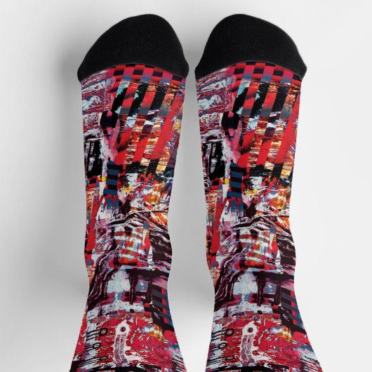 Crew Socks – Fragmented Pulse ソックス (上部)