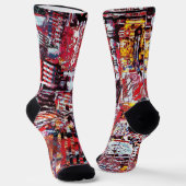 Crew Socks – Fragmented Pulse ソックス (傾斜あり)