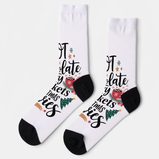 Crew Socks-Hot Chocolate & Cozy Christmas Vibes  ソックス (左)