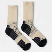 Crew Socks Paris, France Beige ソックス (右)