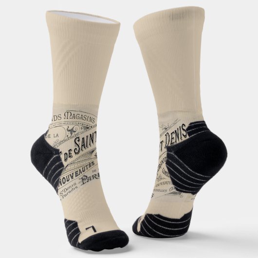 Crew Socks Paris, France Beige ソックス (傾斜あり)