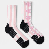 Crew Socks Pink & White Stripe Spread Kindness ソックス (右)