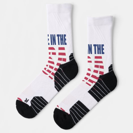 Crew Socks Red White & Blue Made in the USA ソックス (左)