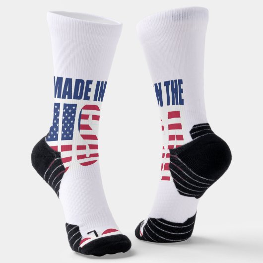 Crew Socks Red White & Blue Made in the USA ソックス (傾斜あり)