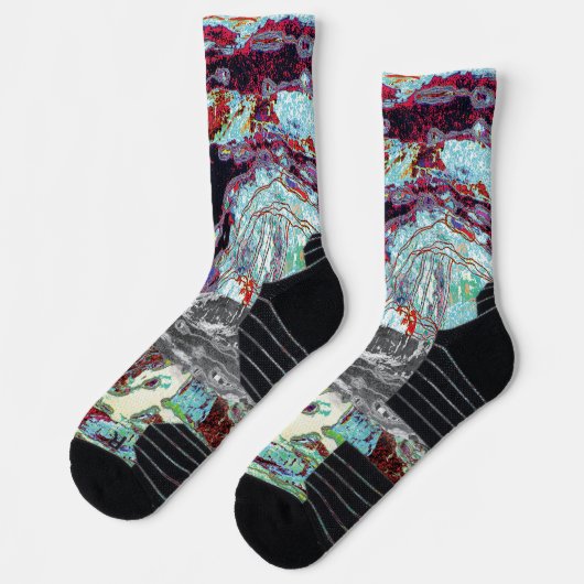 Crew Socks – Strata Pulse ソックス (左)