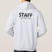 Crew Staff Memberロゴ追加文字はこちらMens Ash Gray パーカ (裏面)