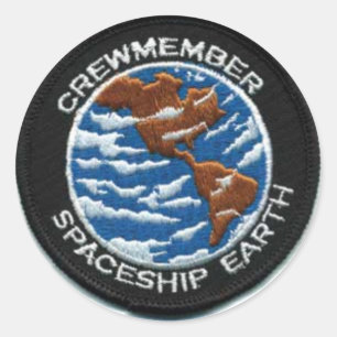 Crewmember宇宙船の地球 ラウンドシール