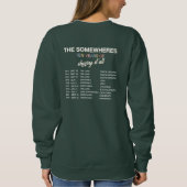 Crewneckスウェットシャツ – ダークカラーのライト文字 スウェットシャツ (裏面)