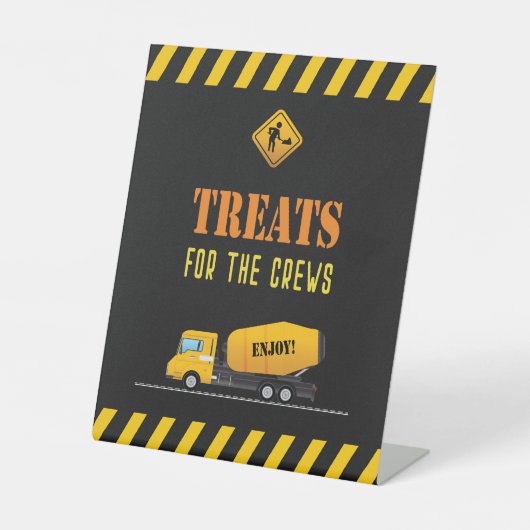 Crewsテーブルの建築パーティー処理 台座サイン (正面)