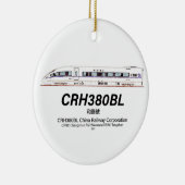 CRH380BL中国鉄道高速電車 セラミックオーナメント (右)