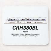 CRH380BL中国鉄道高速電車 マウスパッド (正面)