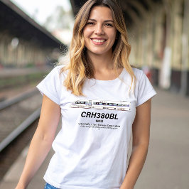 CRH380BL中国鉄道高速電車 Tシャツ