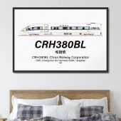 CRH380BL 中国高速鉄道電車 ポスター