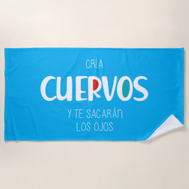 Cria cuervos ビーチタオル